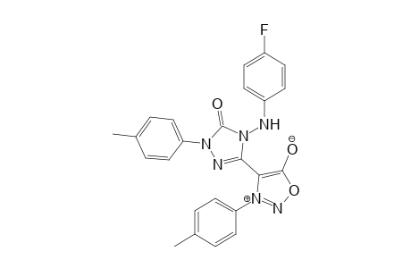 4-[4-(4-Fluorophenylamino)-1-(4-methylphenyl)-5-oxo-4,5-dihydro-1H-1,2,4-triazol-3-yl]-3-(4-methylphenyl)-sydnone