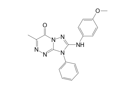 8-(Phenyl)-7-(4-methoxyphenylamino)-3-methyl-8H-1,2,4-triazolo[5,1-c][1,2,4]triazin-4-one