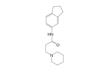 1-piperidinepropanamide, N-(2,3-dihydro-1H-inden-5-yl)-