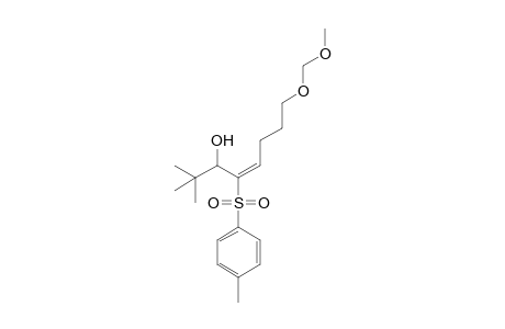 (E)-8-(Methoxymethoxy)-2,2-dimethyl-4-tosyl-4-octen-3-ol