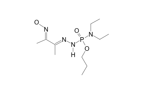 N,N-DIETHYLAMINO-O-PROPYL-2-(1-METHYL-2-OXOPROPYLIDENE)-PHOSPHONOHYDRAZIDO-OXIME