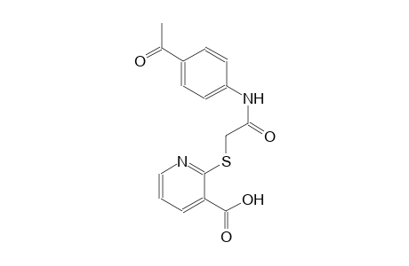 3-pyridinecarboxylic acid, 2-[[2-[(4-acetylphenyl)amino]-2-oxoethyl]thio]-