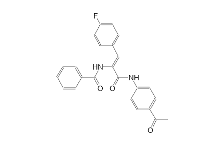 N-[(Z)-1-[(4-acetylanilino)carbonyl]-2-(4-fluorophenyl)ethenyl]benzamide