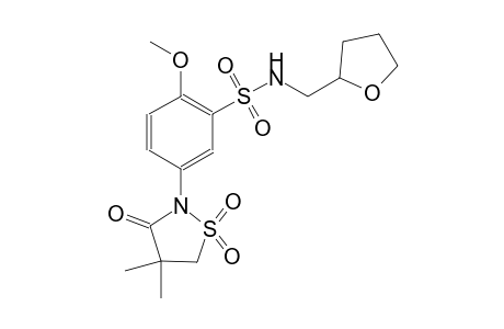 benzenesulfonamide, 5-(4,4-dimethyl-1,1-dioxido-3-oxo-2-isothiazolidinyl)-2-methoxy-N-[(tetrahydro-2-furanyl)methyl]-