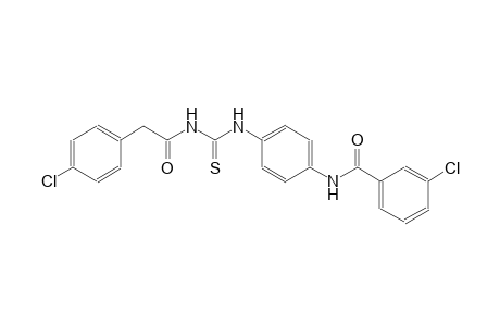 3-chloro-N-{4-[({[(4-chlorophenyl)acetyl]amino}carbothioyl)amino]phenyl}benzamide