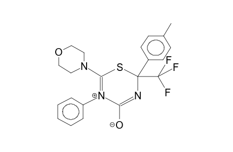 6-MORPHOLINO-5-PHENYL-2-PARA-TOLYL-2-TRIFLUOROMETHYL-2H-1,3,5-THIADIAZIN-5-IO-4-OLATE