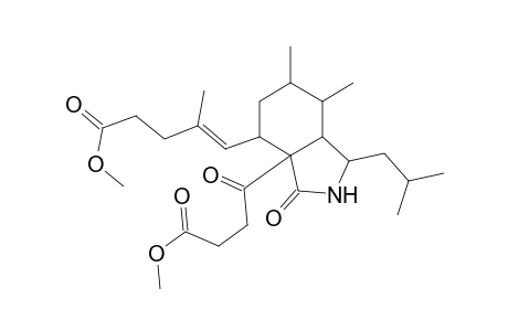 3aH-Isoindole-3a-butanoic acid, octahydro-4-(5-methoxy-2-methyl-5-oxo-1-pentenyl)-6,7-dimethyl-1-(2-m ethylpropyl)-.gamma.,3-dioxo-, methyl ester
