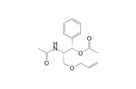 (1S,2S)-1-[(Allyloxy)methyl]-1-(acetylamino)-2-phenyl-2-(acetyloxy)ethane
