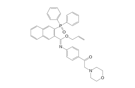 3-(DIPHENYL-PHOSPHINOYL)-N-[4-(2-MORPHOLIN-4-YL-ACETYL)-PHENYL]-NAPHTHALENE-2-CARBOXIMIDIC-ACID-ALLYLESTER