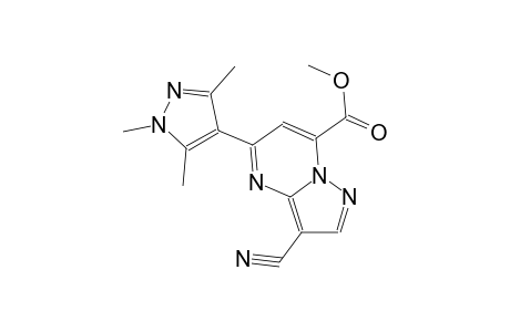 pyrazolo[1,5-a]pyrimidine-7-carboxylic acid, 3-cyano-5-(1,3,5-trimethyl-1H-pyrazol-4-yl)-, methyl ester