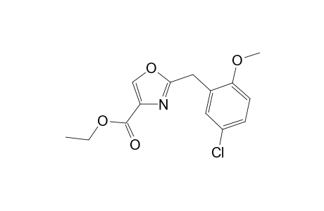 Ethyl 2-(5-chloro-2-methoxybenzyl)oxazole-4-carboxylate