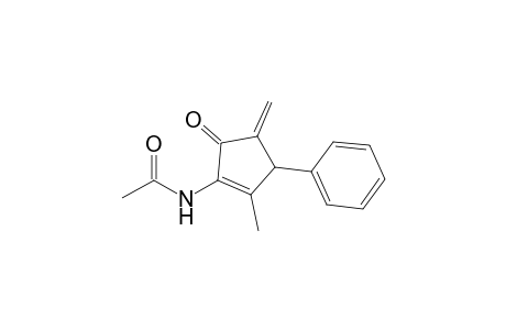 N-(2-methyl-4-methylene-5-oxo-3-phenyl-1-cyclopentenyl)acetamide