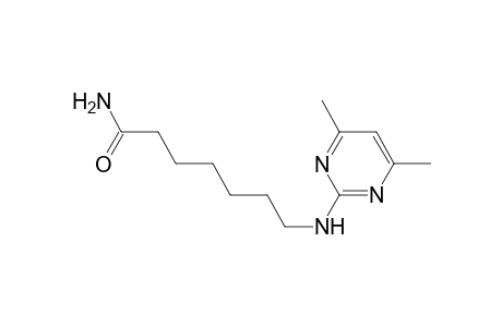 2-[(aminocarbonyl)hexyl]amino-4,6-dimethylpyrimidine