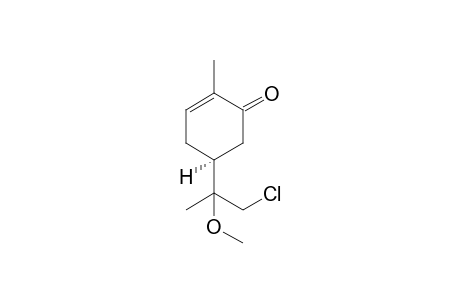 5-(1-Chloro-2-methoxypropan-2-yl)-2-methylcyclohex-2-enone