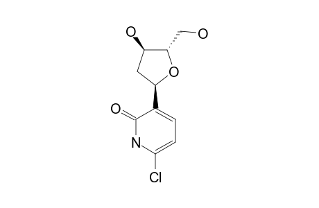 1-BETA-[6-CHLORO-2-OXO-(1H)-PYRIDIN-3-YL]-1,2-DIDEOXY-D-RIBOFURANOSIDE