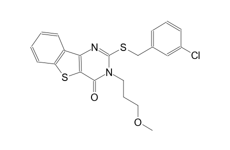 2-[(3-chlorobenzyl)sulfanyl]-3-(3-methoxypropyl)[1]benzothieno[3,2-d]pyrimidin-4(3H)-one