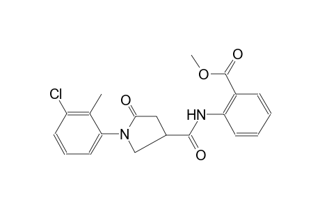 benzoic acid, 2-[[[1-(3-chloro-2-methylphenyl)-5-oxo-3-pyrrolidinyl]carbonyl]amino]-, methyl ester