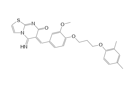(6Z)-6-{4-[3-(2,4-dimethylphenoxy)propoxy]-3-methoxybenzylidene}-5-imino-5,6-dihydro-7H-[1,3]thiazolo[3,2-a]pyrimidin-7-one