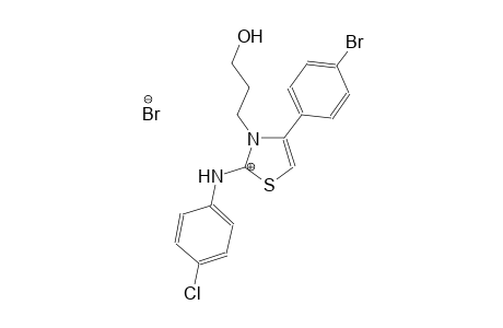 N-(4-(4-bromophenyl)-3-(3-hydroxypropyl)thiazol-2(3H)-ylidene)-4-chlorobenzenaminium bromide