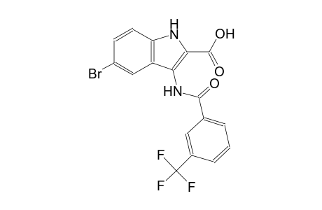 5-bromo-3-{[3-(trifluoromethyl)benzoyl]amino}-1H-indole-2-carboxylic acid