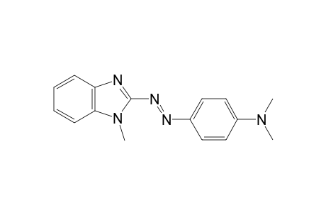 Dimethyl-[4-(1-methyl-1H-benzoimidazol-2-ylazo)-phenyl]-amine