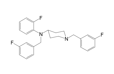 N-(2-Fluorophenyl)-N,1-bis(3-fluorobenzyl)piperidin-4-amine