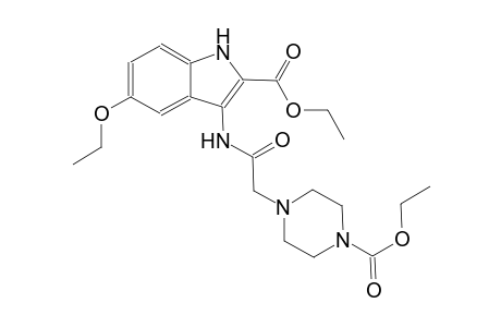 ethyl 5-ethoxy-3-({[4-(ethoxycarbonyl)-1-piperazinyl]acetyl}amino)-1H-indole-2-carboxylate