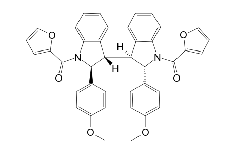 (+/-)-[2,2'-BIS-(4-DIMETHOXYPHENYL)-3,3'-BIINDOLINE-1,1'-DIYL]-BIS-(FURAN-2-YLMETHANONE)