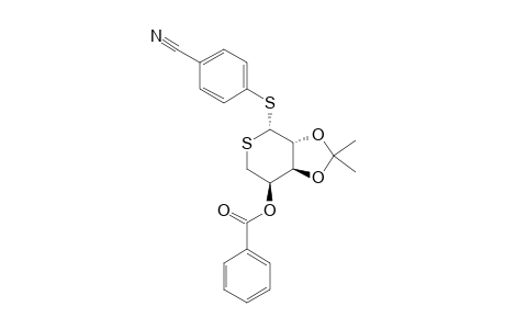 4-CYANOPHENYL_4-O-BENZOYL-2,3-O-ISOPROPYLIDENE-1,5-DITHIO-ALPHA-L-ARABINOPYRANOSIDE;MAJOR_ISOMER