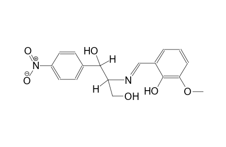 (1S,2S)-2-{[(E)-(2-hydroxy-3-methoxyphenyl)methylidene]amino}-1-(4-nitrophenyl)-1,3-propanediol