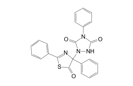 1,2,4-Triazolidine-3,5-dione, 1-(4,5-dihydro-5-oxo-2,4-diphenyl-4-thiazolyl)-4-phenyl-