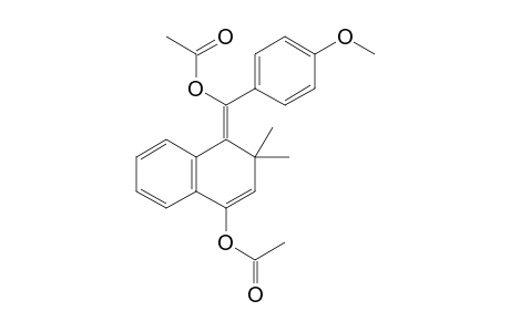 (Z)-4-(acetoxy(4-methoxy-phenyl)methylene)-3,3-dimethyl-3,4-dihydronaphthalen-1-yl acetate