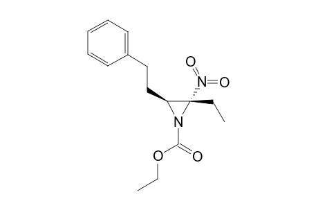 1-(Ethoxycarbonyl)-3-(2-phenylethyl)-2-nitro-2-ethylaziridine