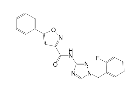 N-[1-(2-fluorobenzyl)-1H-1,2,4-triazol-3-yl]-5-phenyl-3-isoxazolecarboxamide