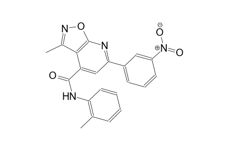isoxazolo[5,4-b]pyridine-4-carboxamide, 3-methyl-N-(2-methylphenyl)-6-(3-nitrophenyl)-