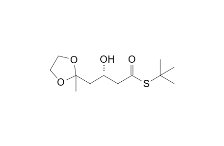 S-tert-Butyl (3S)-3-hydroxy-4-(2-methyl-1,3-dioxolan-2-yl)butanethioate
