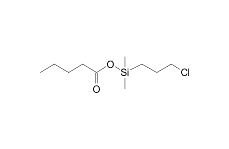 (3-Chloropropyl)(dimethyl)silyl pentanoate