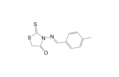 3-{[(E)-(4-methylphenyl)methylidene]amino}-2-thioxo-1,3-thiazolidin-4-one