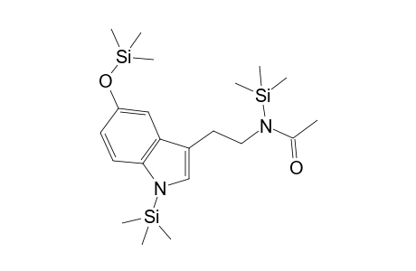 N-acetyl-5-hydroxytryptamine, 3TMS