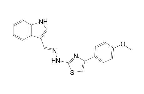 1-((1H-indol-3-yl)methylene)-2-(4-(4-methoxyphenyl)thiazol-2-yl)hydrazine