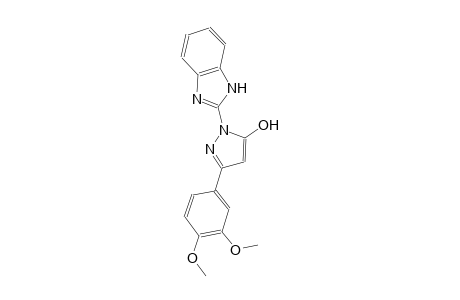 1H-pyrazol-5-ol, 1-(1H-benzimidazol-2-yl)-3-(3,4-dimethoxyphenyl)-