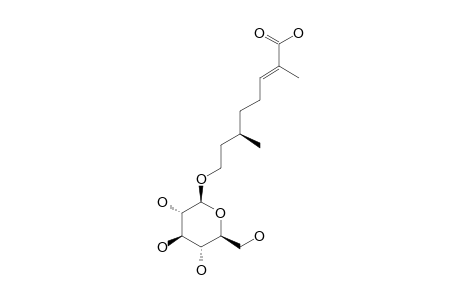 KANKANOSIDE-E;(2E,6R)-8-BETA-D-GLUCOPYRANOSYLOXY-2,6-DIMETHYL-2-OCTENOIC-ACID