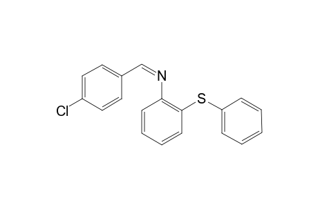 N-(4-Chlorophenylmethylene)-2-phenylthiobenzanamine