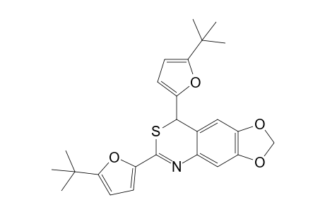 6,8-Bis-(5-tert-butyl-furan-2-yl)-8H-1,3-dioxa-7-thia-5-aza-cyclopenta[b]naphthalene