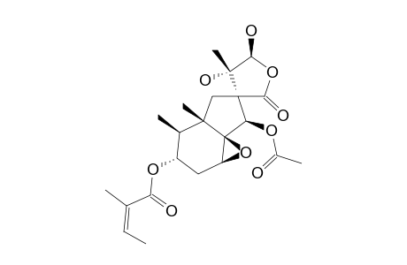 1-BETA,10-BETA-EPOXY-3-ALPHA-ANGELOYLOXY-9-BETA-ACETOXY-8-ALPHA,11-BETA-DIHYDROXY-BAKKENOLIDE