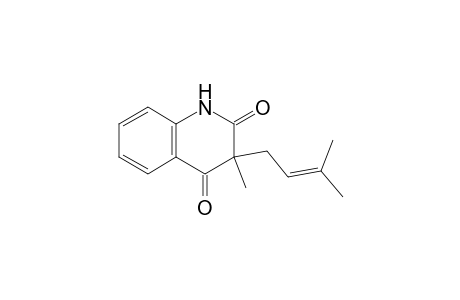 3-Methyl-3-(3'-methylbut-2'-enyl)-1H-quinoline-2,4-dione