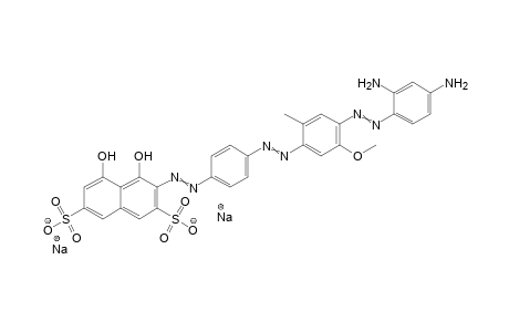 2,7-Naphthalenedisulfonic acid, 3-[[4-[[4-[(2,4-diaminophenyl)azo]-5-methoxy-2-methylphenyl]azo]phenyl]azo]-4,5-dihydroxy-, disodium salt