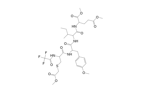 L-Glutamic acid, N-[N-[N-[S-(2-methoxy-2-oxoethyl)-N-(trifluoroacetyl)-L-cysteinyl]-O-methyl-L-tyrosyl]-L-isoleucyl]-, dimethyl ester