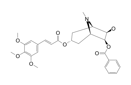 6-BETA-BENZOYLOXY-3-ALPHA-(E)-(3,4,5-TRIMETHOXYCINNAMOYLOXY)-TROPANE-7-BETA-OL