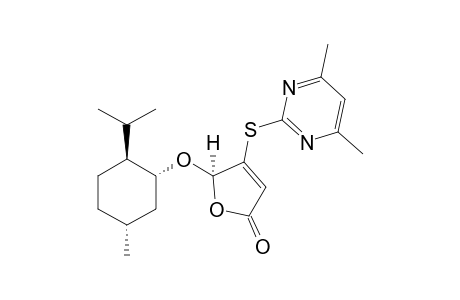 5-(R)-[(1R,2S,5R)-(-)-Menthyloxy]-4-(4',6'-dimethyl-2'-pyrimidinethio)-2(5H)-furanone